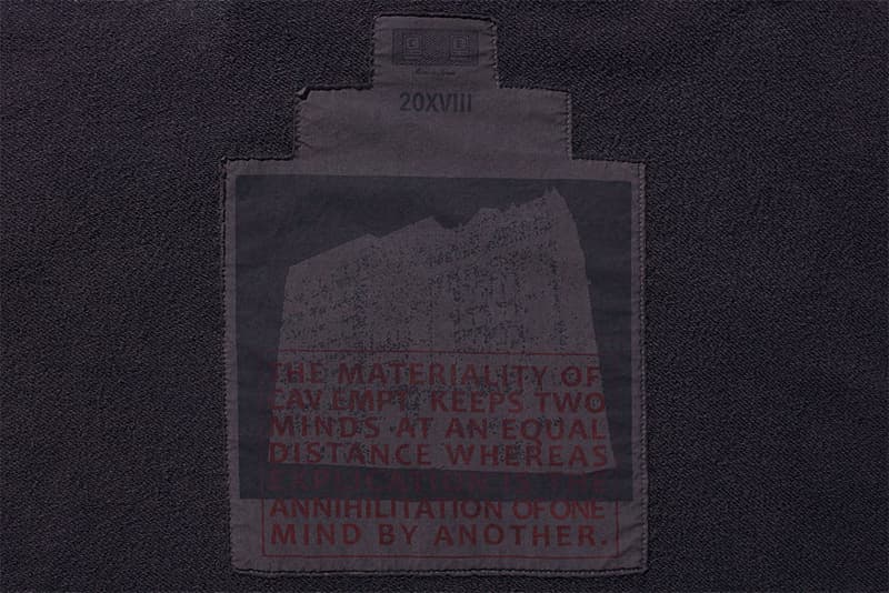 Belief Moscow 攜手 Cav Empt 打造 2018 秋冬聯名別注系列