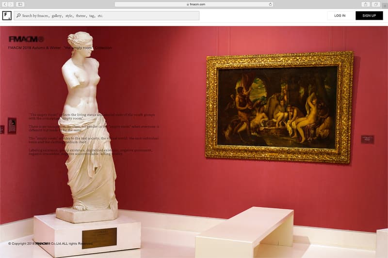 FMACM 2018 秋冬「The Empty Room」系列 Lookbook