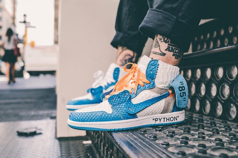 The Shoe Surgeon 打造 Off-White™ x Air Jordan 1「UNC」全新奢華定制版本