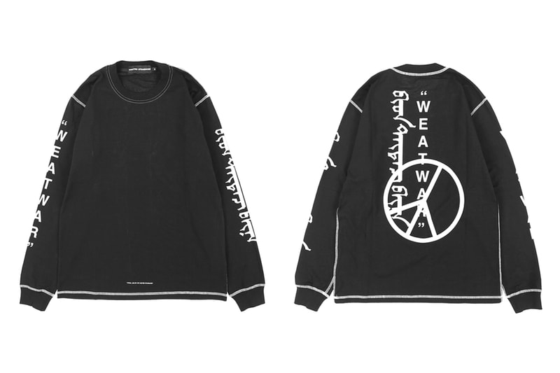 UNITED STANDARD x Virgil Abloh 聯名「WAR」T-Shirt 上架