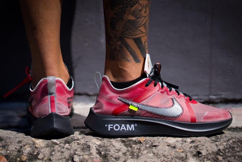 Off-White™ x Nike Zoom Fly SP 紅色版 Sample 細節近賞