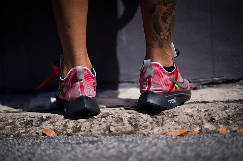 Off-White™ x Nike Zoom Fly SP 紅色版 Sample 細節近賞