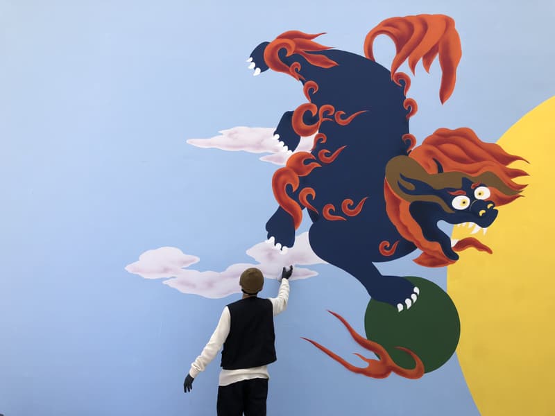 视觉艺术家 ZINAN LAM 发布新作「AWAKEN」大幅壁画