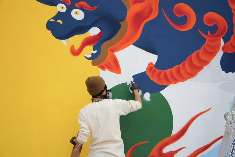 视觉艺术家 ZINAN LAM 发布新作「AWAKEN」大幅壁画