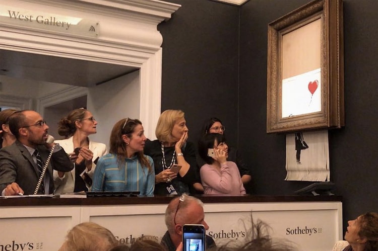Banksy 自毀畫作《Girl With a Balloon》導演剪輯版影片釋出