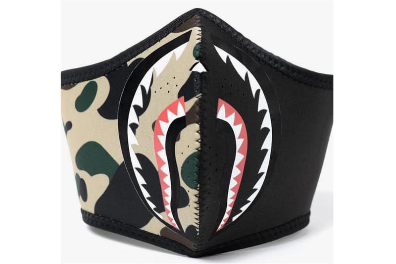 A BATHING APE® 推出全新 1ST CAMO 鯊魚口罩系列