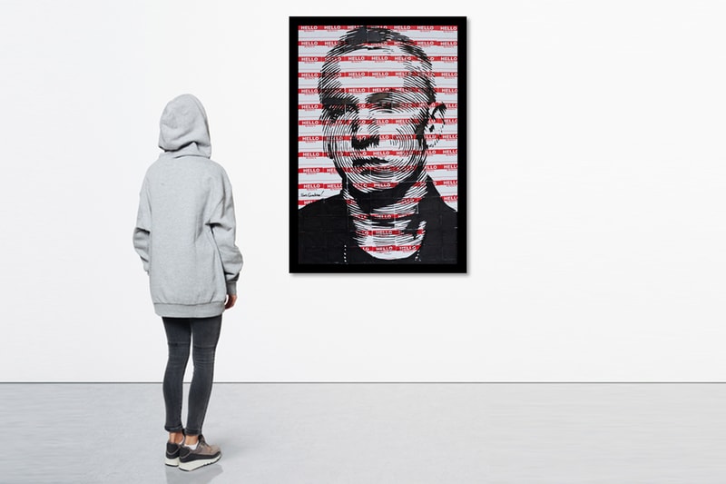 洛杉磯藝術家 Sara Sandoval 全新手繪畫作《Hello My Name Is ... Eminem Print》