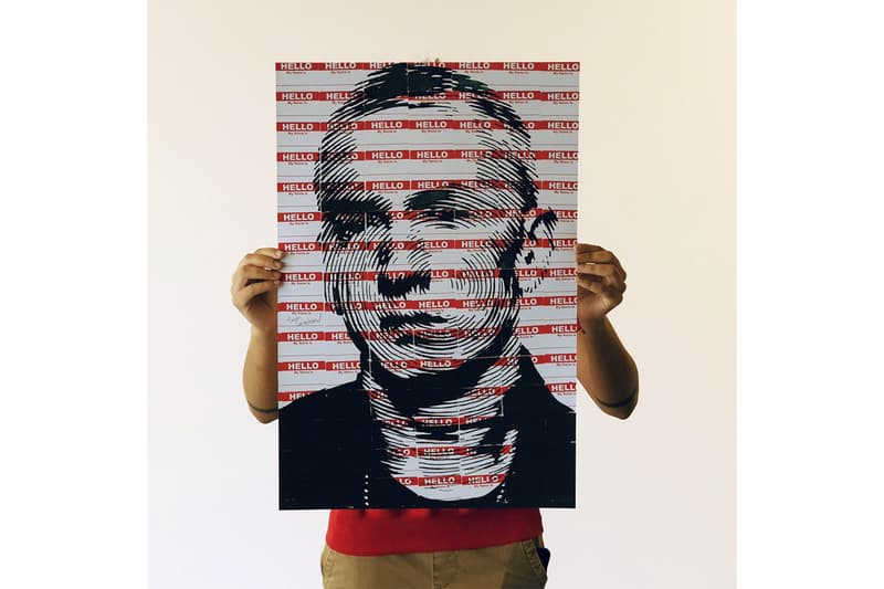 洛杉磯藝術家 Sara Sandoval 全新手繪畫作《Hello My Name Is ... Eminem Print》