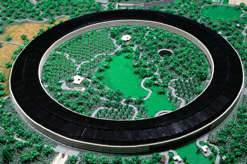 汽車工程師以 LEGO 建構 Apple Park 模型