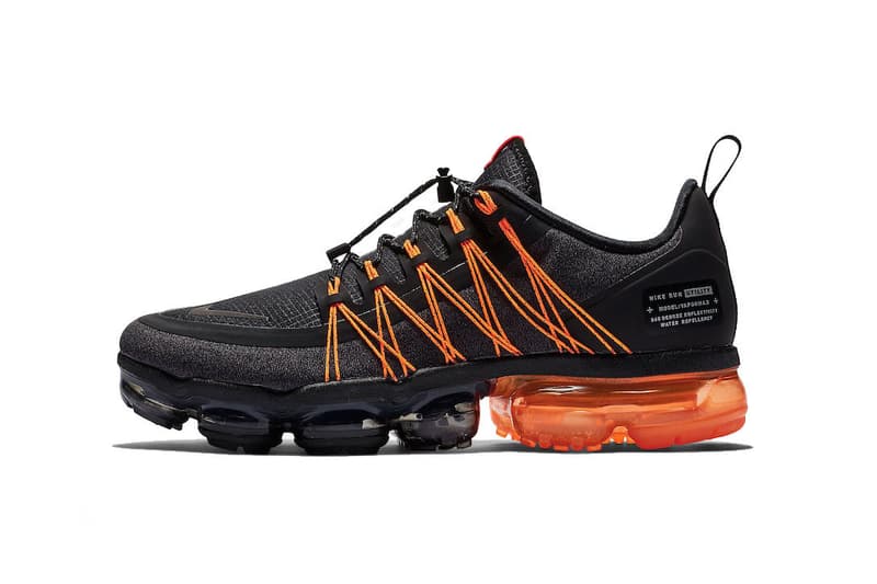Nike Air VaporMax Run Utility 全新「Black & Orange」配色發佈