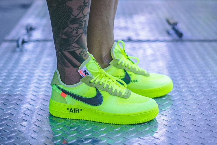 Off-White™ x Nike Air Force 1 全新「Volt」配色上腳一覽