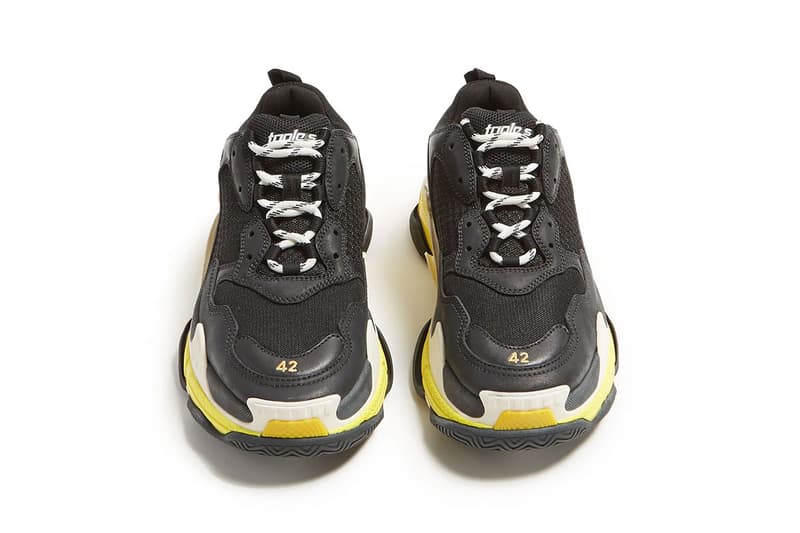 Balenciaga Triple S 全新黑黃配色上架