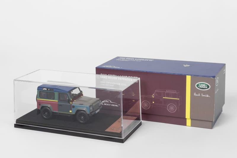 全球唯一的 Paul Smith + Land Rover Defender 90 推出迷你車模
