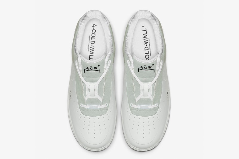 A-COLD-WALL* x Nike 聯名 Air Force 1 白色版本官方圖片釋出