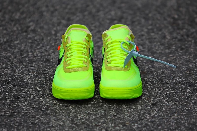 Off-White™ x Nike 聯名 Air Force 1 全新「Black」&「Volt」配色上架消息公佈