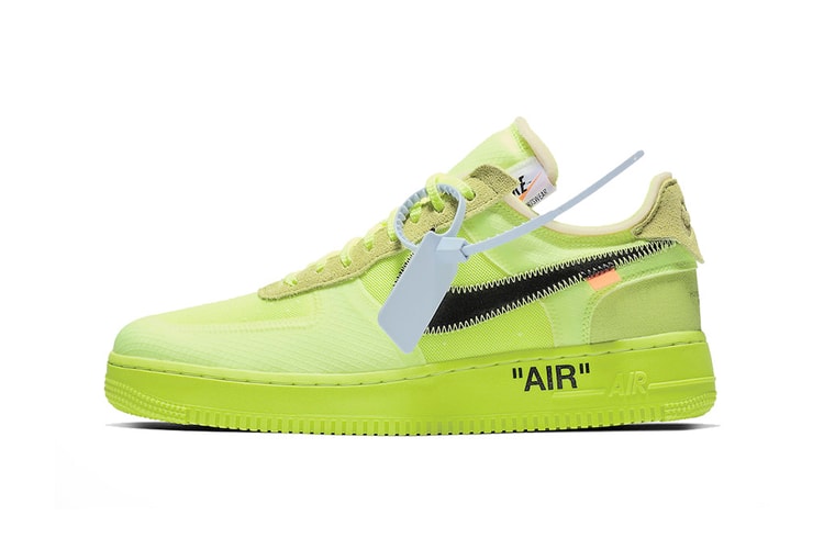 Off-White™ x Nike Air Force 1 全新聯名配色「Volt」官方圖片釋出