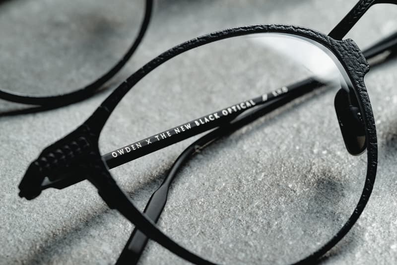 OWDEN x The New Black Optical 聯名皮革金屬鏡架