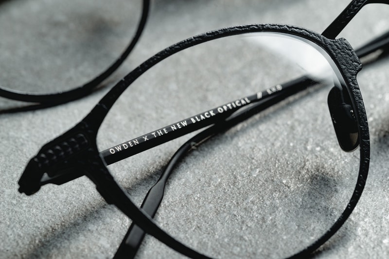 OWDEN x The New Black Optical 聯名皮革金屬鏡架