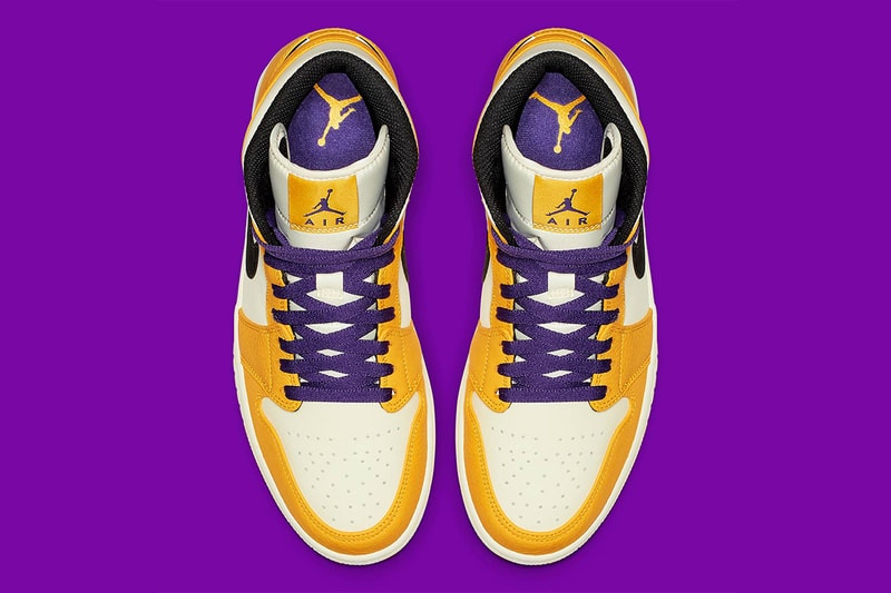 Air Jordan 1 Mid 全新「Lakers」配色