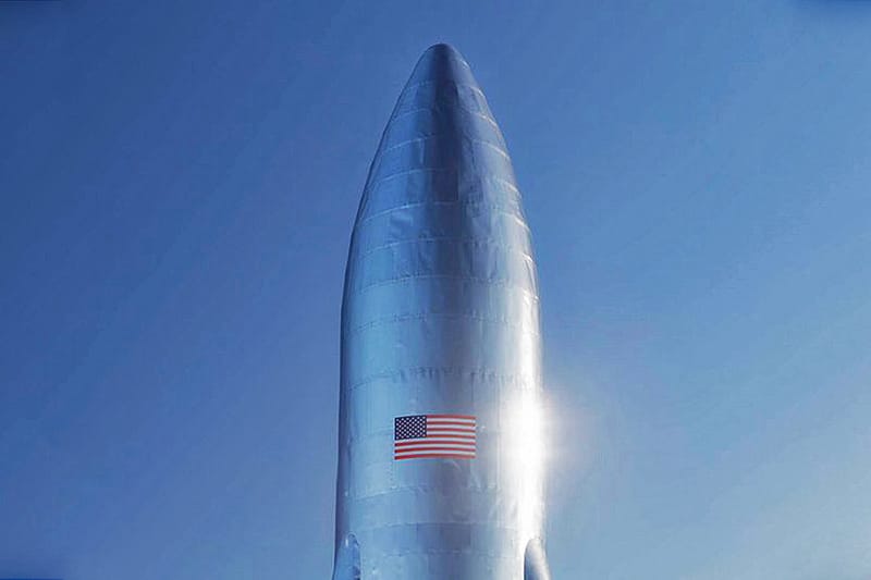 Elon Musk 發佈 SpaceX 太空船 Starship 實物照片
