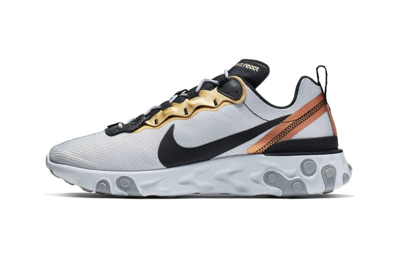 Nike React Element 87 釋出全新「Metallic Gold」配色