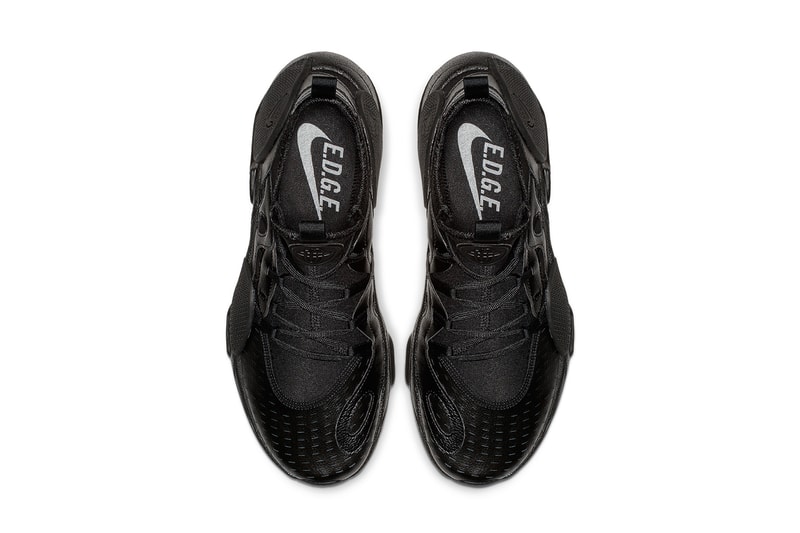 Nike Huarache EDGE 全新配色设计「Black Leather」
