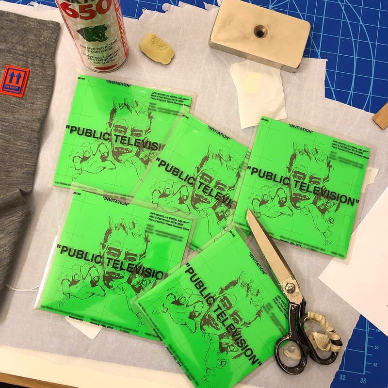 Virgil Abloh 解釋 2019 秋冬發佈會請柬設計靈感