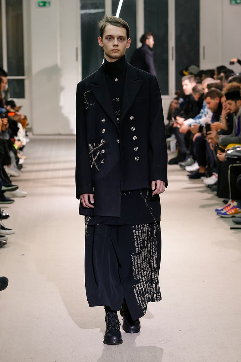 Yohji Yamamoto 發佈 2019 秋冬系列