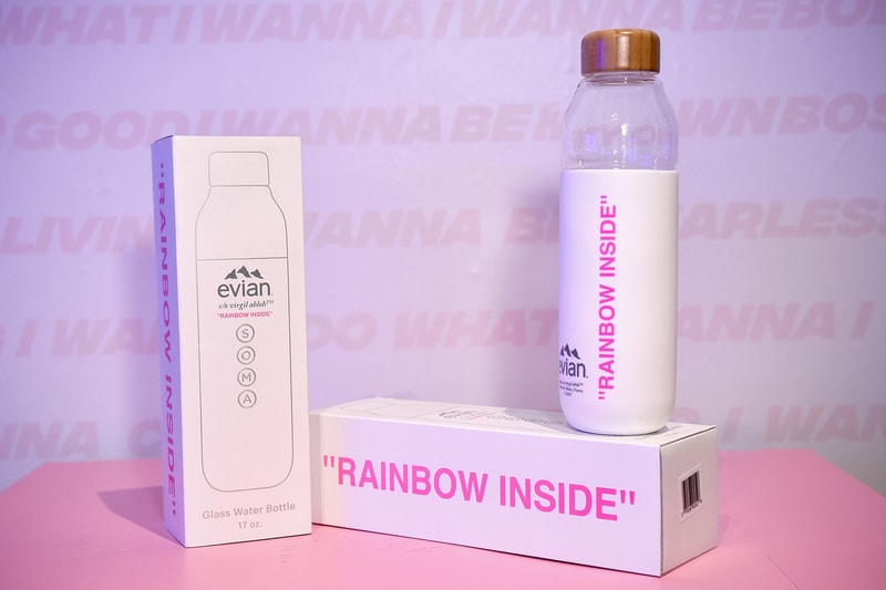 Virgil Abloh 首款 Evian 水瓶設計正式亮相