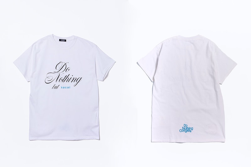 sacai 與 fragment design 推出全新「Do Nothing but sacai」別注系列