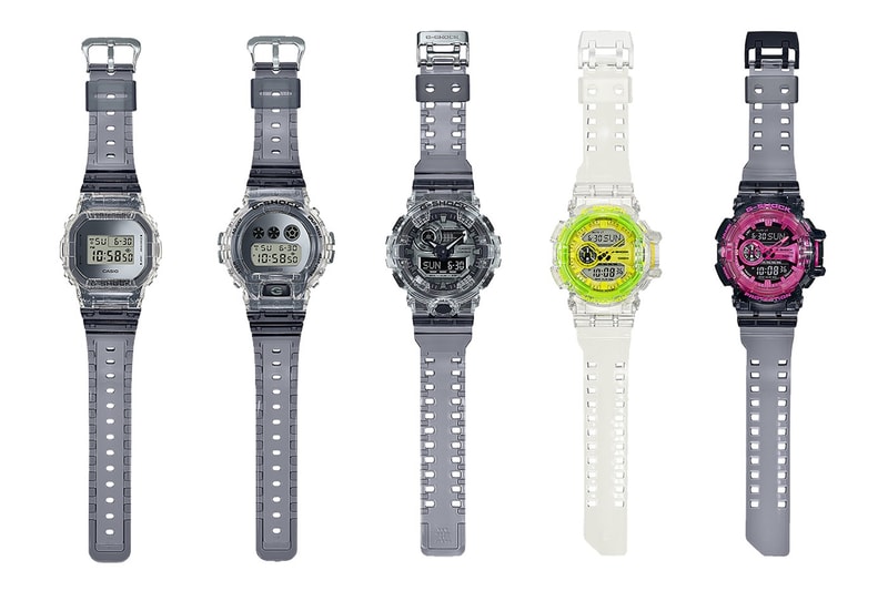 G-SHOCK 推出 90s 復古透明殼手錶系列