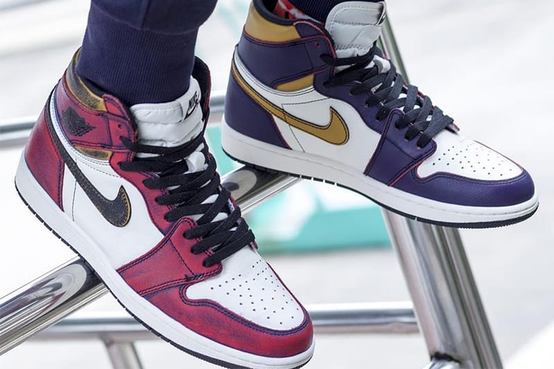 Nike SB x Air Jordan 1「Lakers」最新上腳預覽