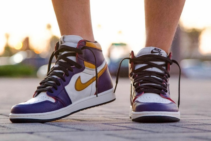 搶先預覽 Nike SB x Air Jordan 1 全新「Lakers」别注配色