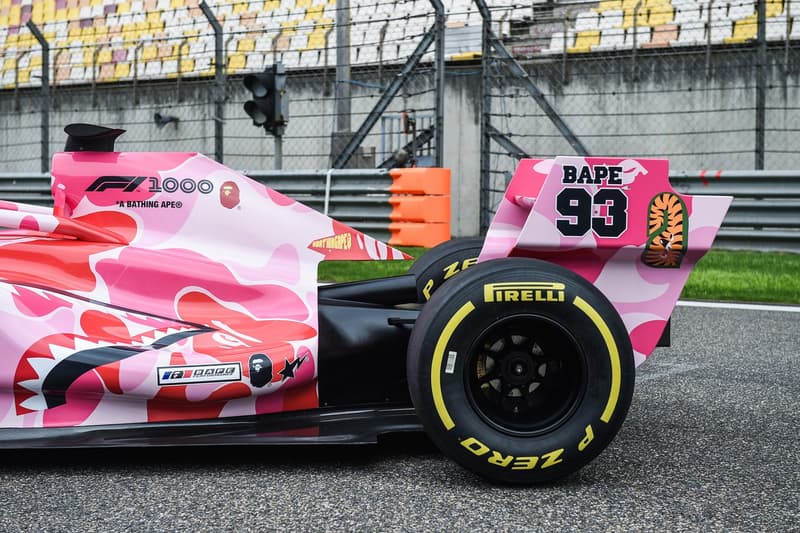 A BATHING APE® 攜手 Formula 1 打造粉紅迷彩樣式車型
