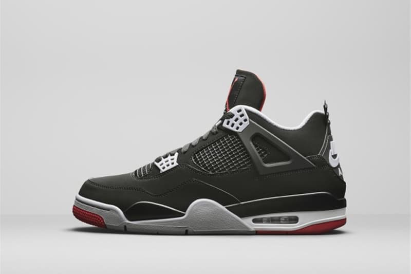 Jordan Brand 正式發佈 Air Jordan 4「Bred」最新復刻版本