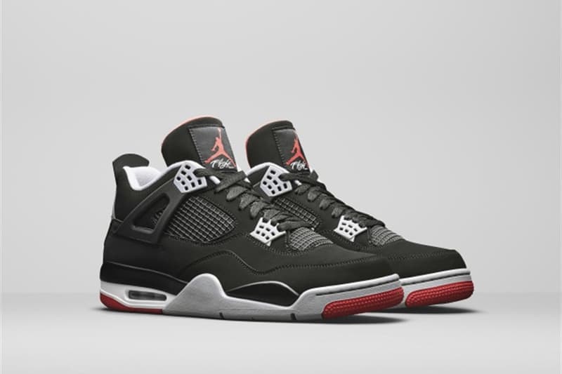 Jordan Brand 正式發佈 Air Jordan 4「Bred」最新復刻版本