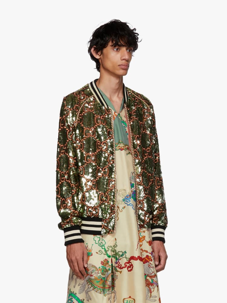 Gucci 全新亮片 Bomber Jacket 上架