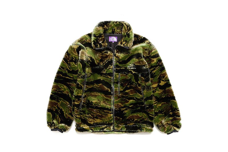 THE NORTH FACE PURPLE LABEL 推出虎紋迷彩 Comouflage Fur Field Jacket