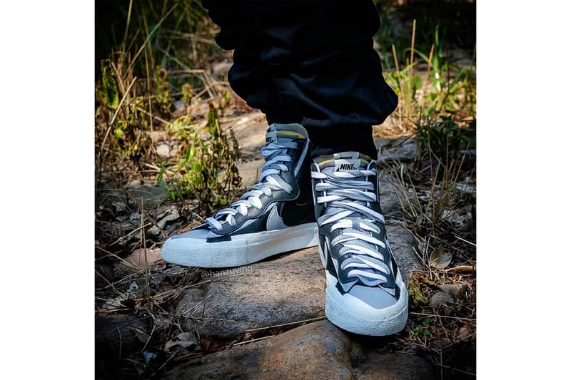 近賞 sacai x Nike 聯乘 Blazer with the Dunk 鞋款黑白灰配色最新上腳圖輯