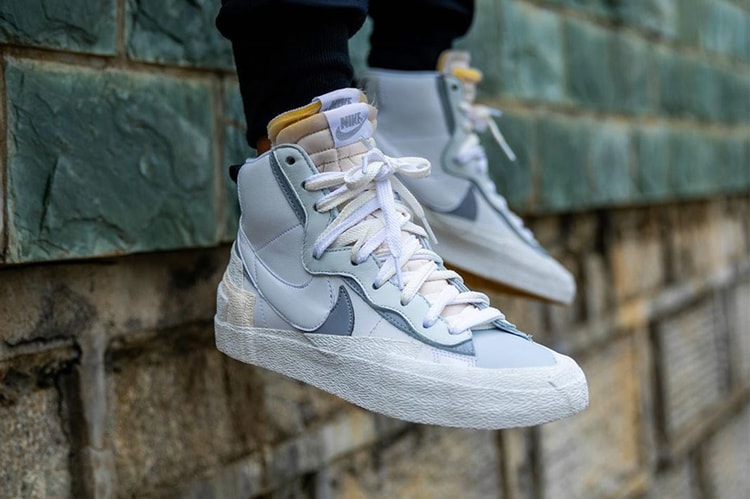 近賞 sacai x Nike 全新聯乘 Blazer with the Dunk 鞋款白灰配色上腳圖輯