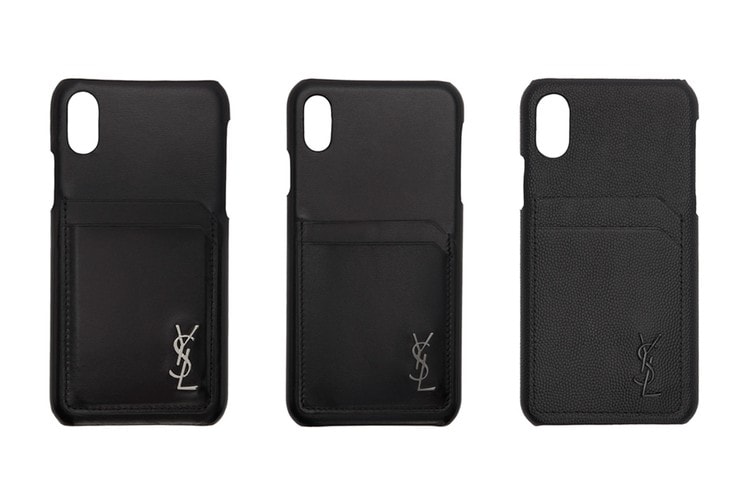 Saint Laurent 推出全新黑色牛皮 iPhone 保護殼