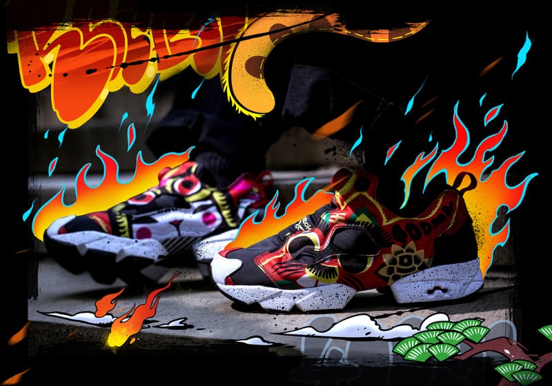 400ml x Reebok 全新聯名鞋款 Instapump Fury「Rebels Paper Tiger」藝術特輯