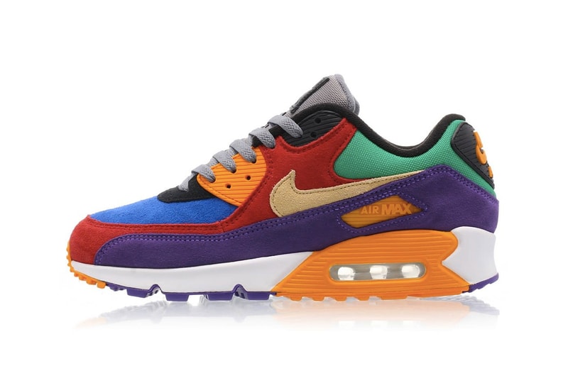 Nike Air Max 90「Viotech」混合配色鞋款圖片近賞