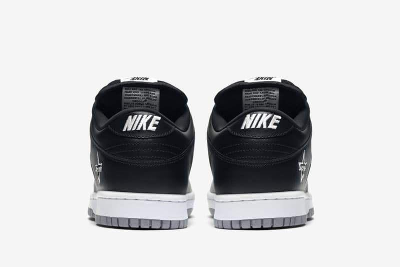 Supreme x Nike SB Dunk Low 最新聯乘配色「Black/Metallic Silver」搶先曝光