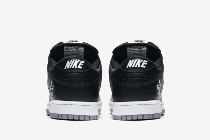 Supreme x Nike SB Dunk Low 最新聯乘配色「Black/Metallic Silver」搶先曝光