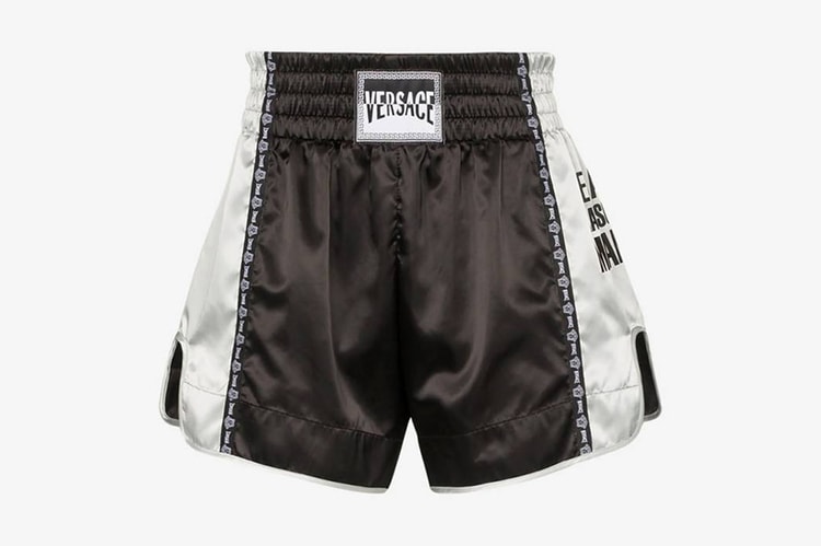 奢華運動風!Versace 推出全新緞面泰拳短褲