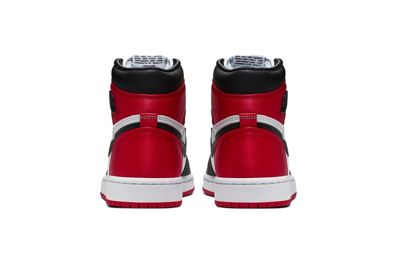 Air Jordan 1 人氣配色「Black Toe」緞面版本發佈