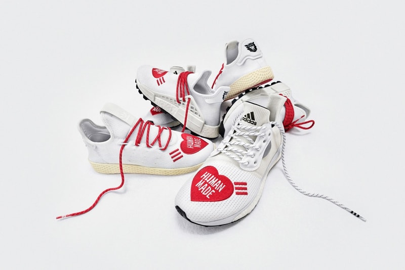 Pharrell 攜手 NIGO 打造三雙 HUMAN MADE x adidas Hu 聯名鞋款