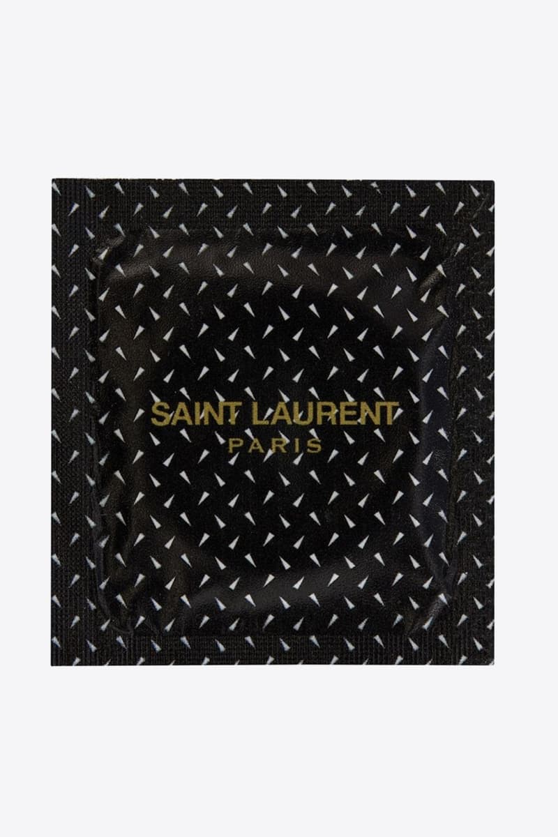 Saint Laurent 推出要價 €2 歐元之別注避孕套系列