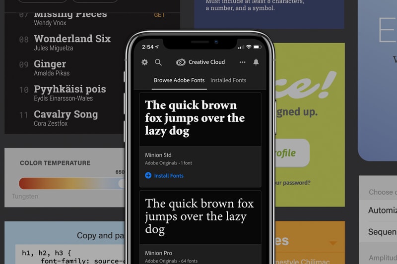 創作更方便－Adobe 為 iOS 及 iPad OS 帶來豐富字體庫應用